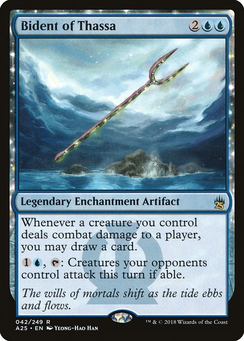 Masters 25 - 42 - Bident of Thassa - Rare - U - Non-foil