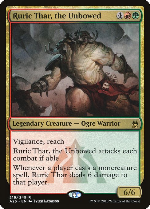 Masters 25 - 216 - Ruric Thar, the Unbowed - Rare - RG - Foil