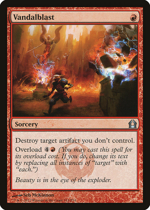 Return to Ravnica - 111 - Vandalblast - Uncommon - R - Non-foil