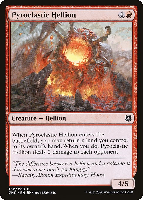 Zendikar Rising - 152 - Pyroclastic Hellion - Common - R - Non-foil