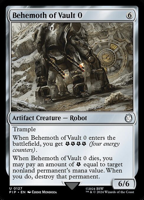 Fallout - 127 - Behemoth of Vault 0 - Uncommon - C - Non-foil