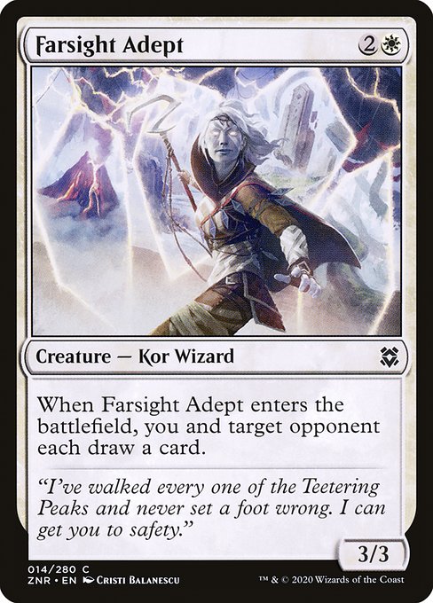 Zendikar Rising - 14 - Farsight Adept - Common - W - Non-foil