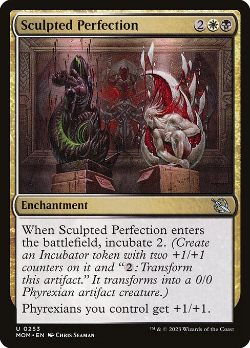 March of the Machine - 253 - Sculpted Perfection - Uncommon - WB - Non-foil