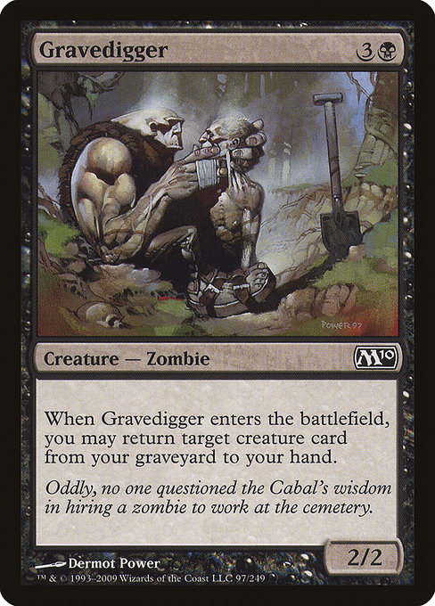 Magic 2010 - 97 - Gravedigger - Common - B - Non-foil