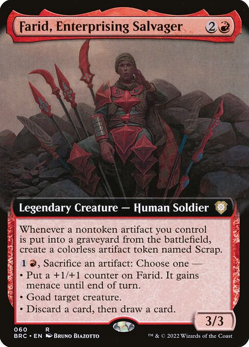 The Brothers' War Commander - 60 - Farid, Enterprising Salvager - Rare - R - Non-foil
