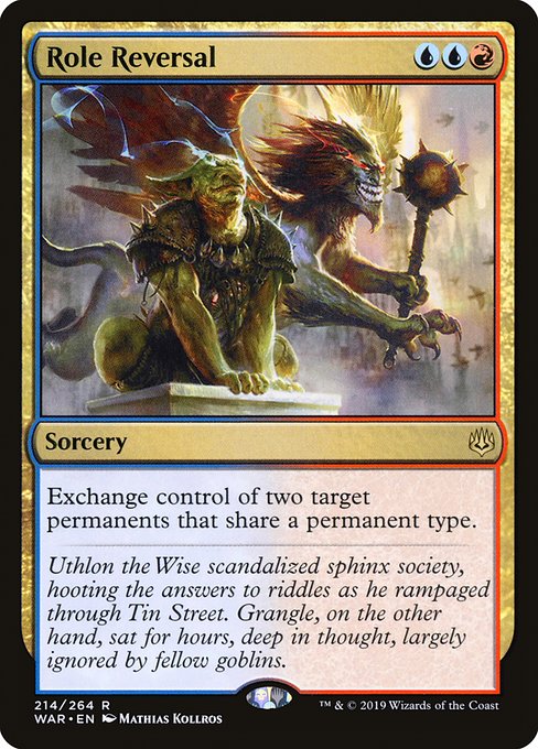 War of the Spark - 214 - Role Reversal - Rare - UR - Foil