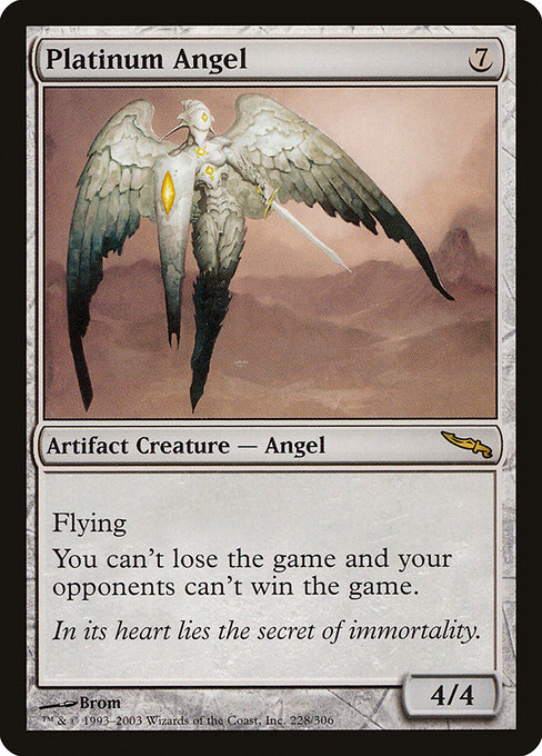 Mirrodin - 228 - Platinum Angel - Rare - C - Non-foil