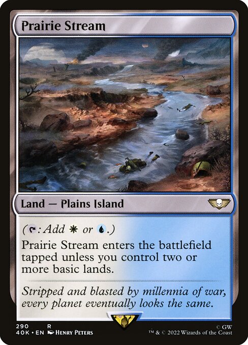 Warhammer 40,000 Commander - 290 - Prairie Stream - Rare - C - Non-foil
