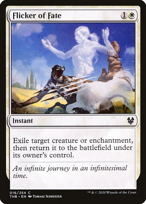 Theros Beyond Death - 16 - Flicker of Fate - Common - W - Foil