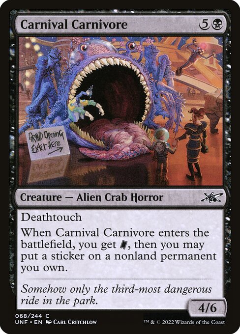 Unfinity - 68 - Carnival Carnivore - Common - B - Non-foil