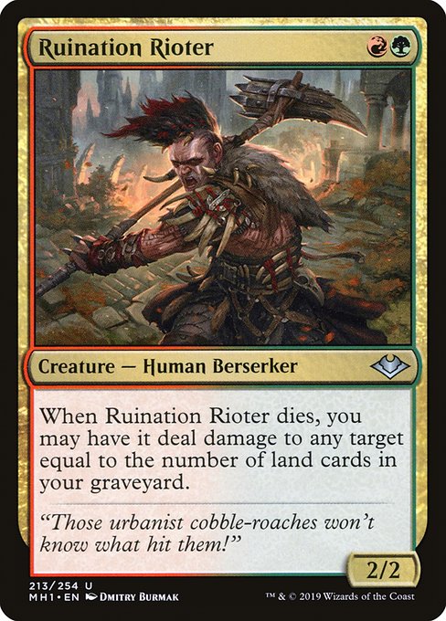 Modern Horizons - 213 - Ruination Rioter - Uncommon - RG - Non-foil