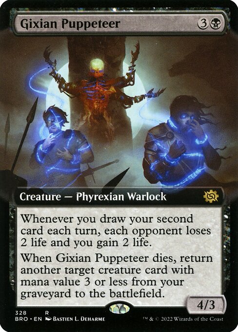 The Brothers' War - 328 - Gixian Puppeteer - Rare - B - Foil