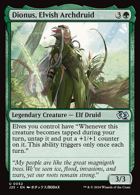 Foundations Jumpstart - 52 - Dionus, Elvish Archdruid - Uncommon - G - Non-foil
