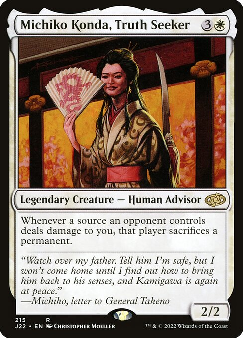 Jumpstart 2022 - 215 - Michiko Konda, Truth Seeker - Rare - W - Non-foil