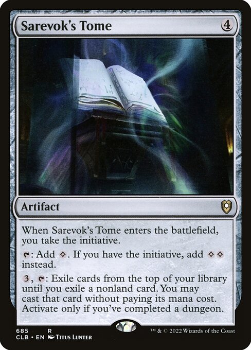 Commander Legends: Battle for Baldur's Gate - 685 - Sarevok's Tome - Rare - C - Non-foil