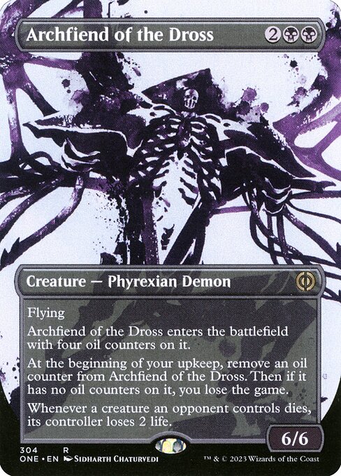 Phyrexia: All Will Be One - 304 - Archfiend of the Dross - Rare - B - Non-foil