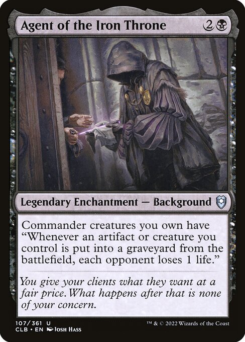 Commander Legends: Battle for Baldur's Gate - 107 - Agent of the Iron Throne - Uncommon - B - Non-foil
