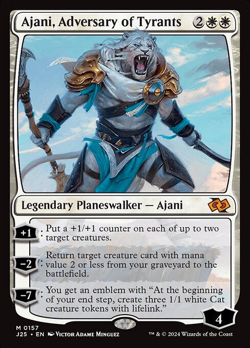 Foundations Jumpstart - 157 - Ajani, Adversary of Tyrants - Mythic - W - Non-foil