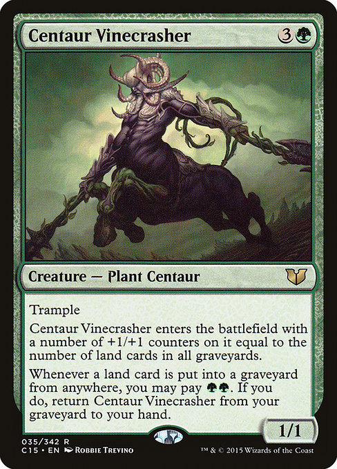 Commander 2015 - 35 - Centaur Vinecrasher - Rare - G - Non-foil