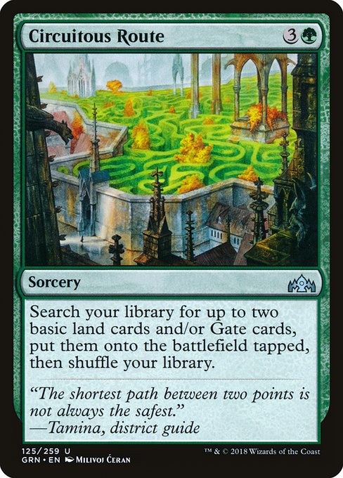 Guilds of Ravnica - 125 - Circuitous Route - Uncommon - G - Non-foil