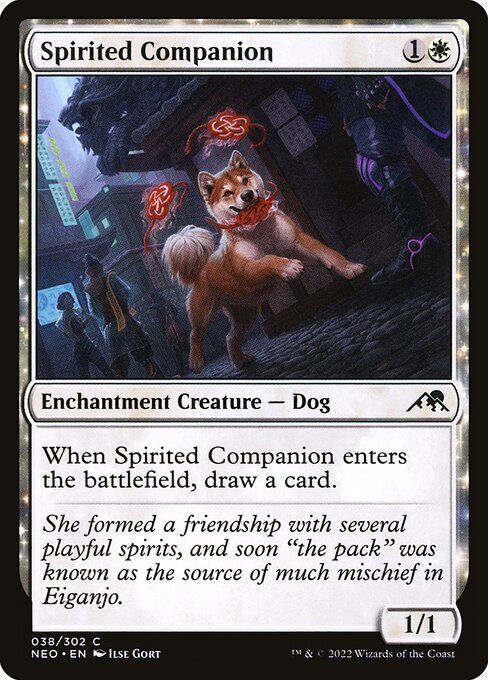 Kamigawa: Neon Dynasty - 38 - Spirited Companion - Common - W - Non-foil