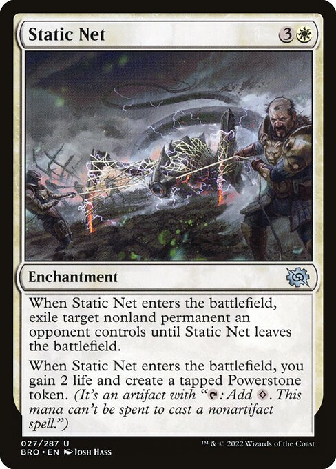 The Brothers' War - 27 - Static Net - Uncommon - W - Non-foil