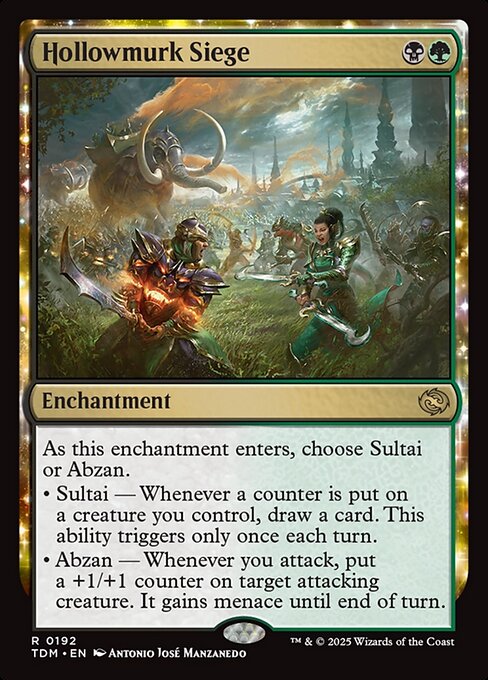 Tarkir: Dragonstorm - 192 - Hollowmurk Siege - Rare - BG - Non-foil