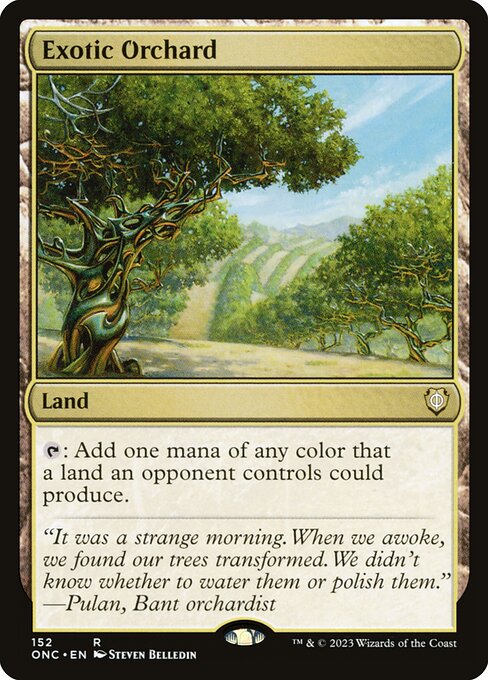 Phyrexia: All Will Be One Commander - 152 - Exotic Orchard - Rare - C - Non-foil