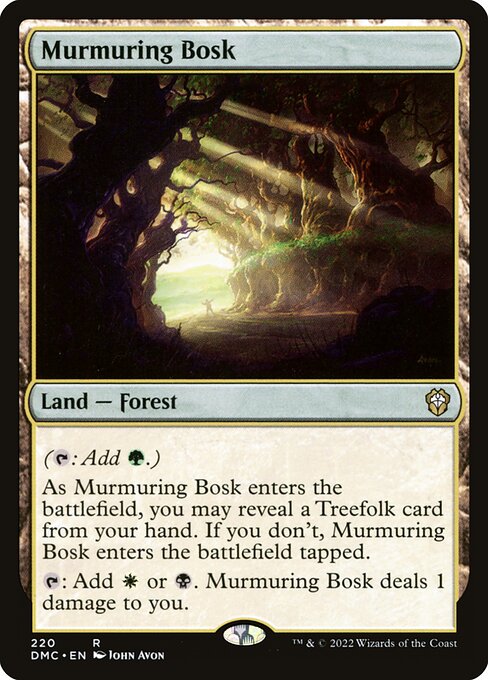 Dominaria United Commander - 220 - Murmuring Bosk - Rare - C - Non-foil