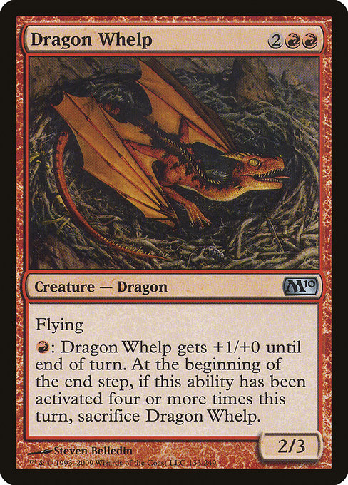 Magic 2010 - 133 - Dragon Whelp - Uncommon - R - Non-foil