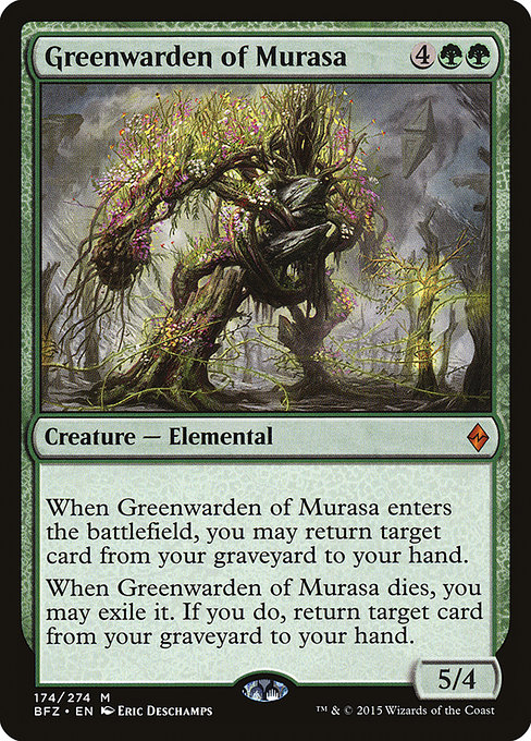Battle for Zendikar - 174 - Greenwarden of Murasa - Mythic - G - Non-foil