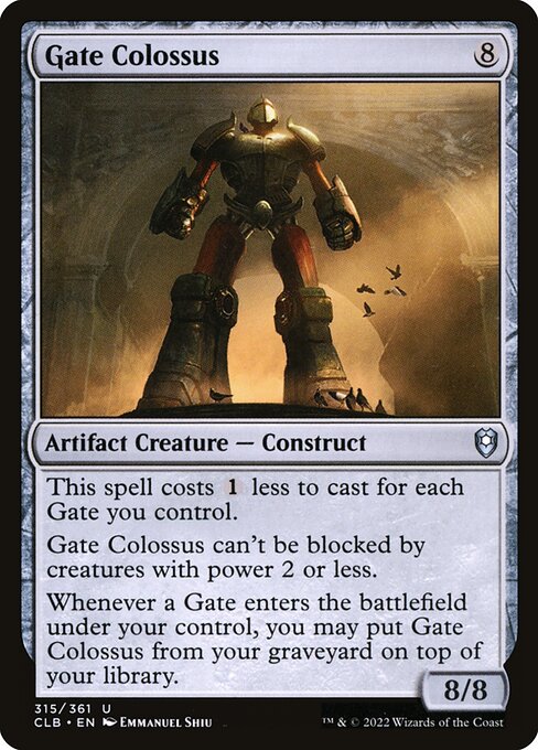 Commander Legends: Battle for Baldur's Gate - 315 - Gate Colossus - Uncommon - C - Non-foil