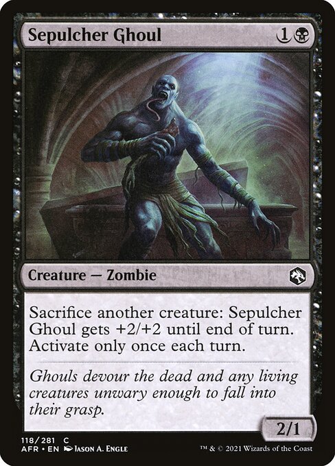 Adventures in the Forgotten Realms - 118 - Sepulcher Ghoul - Common - B - Non-foil