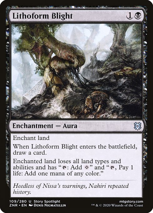 Zendikar Rising - 109 - Lithoform Blight - Uncommon - B - Non-foil