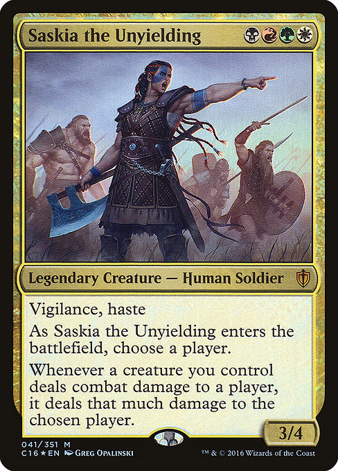 Commander 2016 - 41 - Saskia the Unyielding - Mythic - Multi - Foil