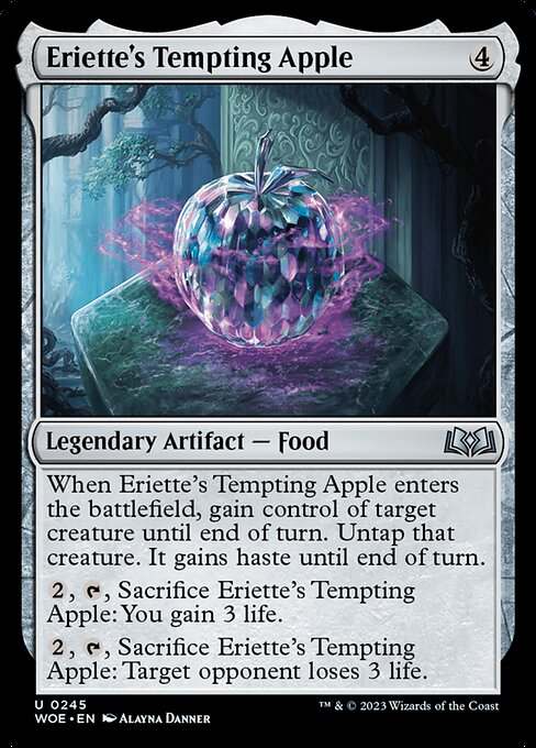 Wilds of Eldraine - 245 - Eriette's Tempting Apple - Uncommon - C - Non-foil