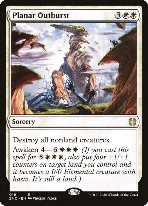 Zendikar Rising Commander - 19 - Planar Outburst - Rare - W - Non-foil