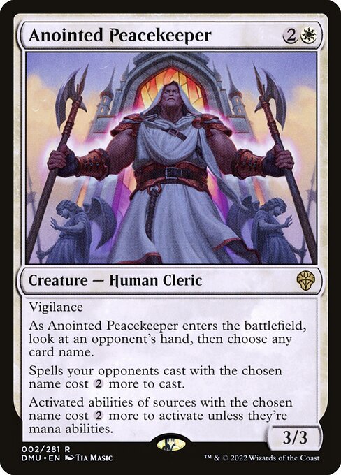 Dominaria United - 2 - Anointed Peacekeeper - Rare - W - Non-foil