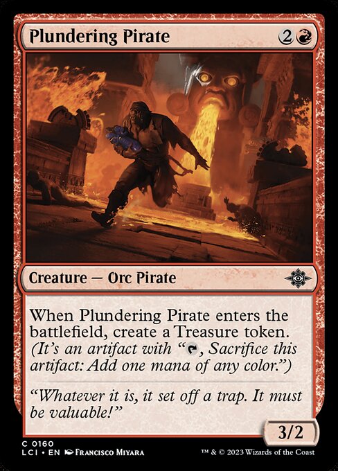 The Lost Caverns of Ixalan - 160 - Plundering Pirate - Common - R - Non-foil