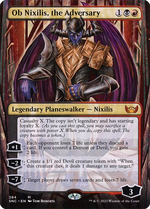 Streets of New Capenna - 284 - Ob Nixilis, the Adversary - Mythic - BR - Non-foil