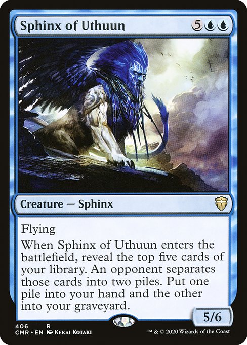 Commander Legends - 406 - Sphinx of Uthuun - Rare - U - Non-foil