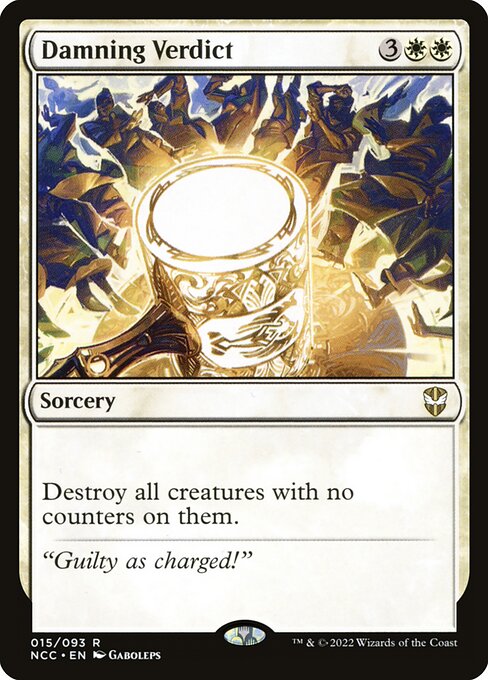 New Capenna Commander - 15 - Damning Verdict - Rare - W - Non-foil