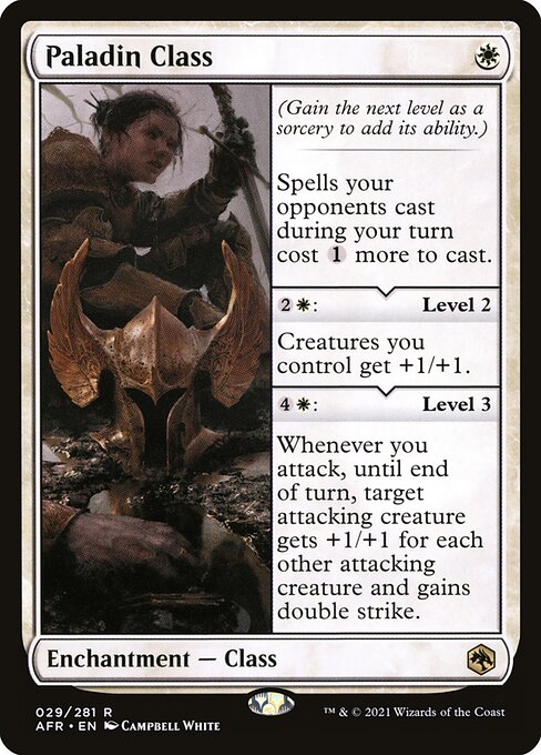 Adventures in the Forgotten Realms - 29 - Paladin Class - Rare - W - Foil