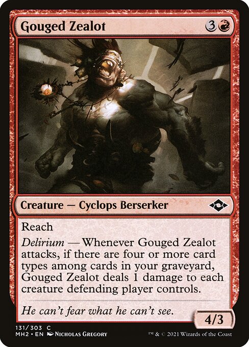 Modern Horizons 2 - 131 - Gouged Zealot - Common - R - Non-foil