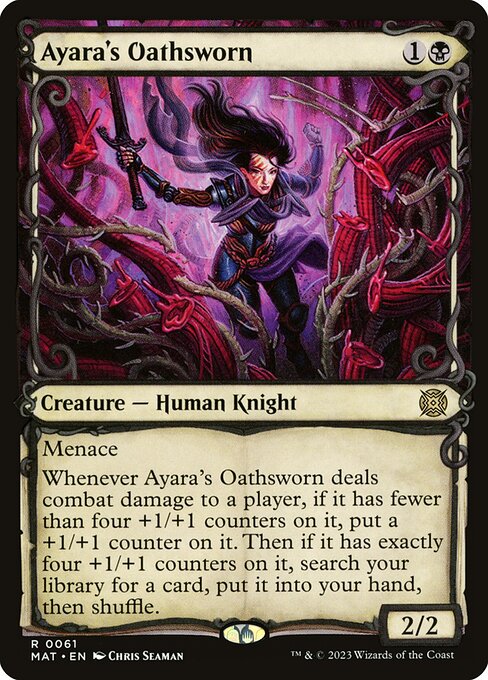 March of the Machine: The Aftermath - 61 - Ayara's Oathsworn - Rare - B - Foil
