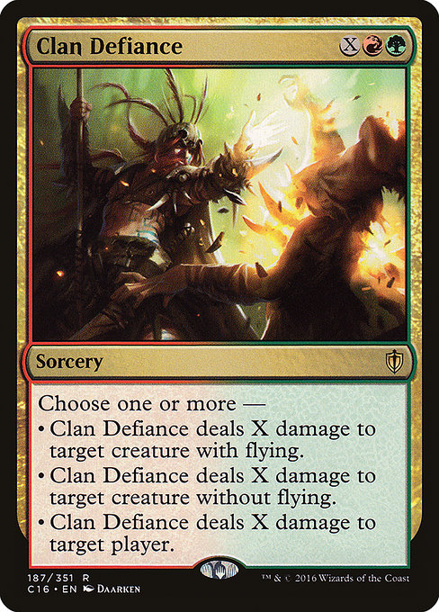Commander 2016 - 187 - Clan Defiance - Rare - RG - Non-foil