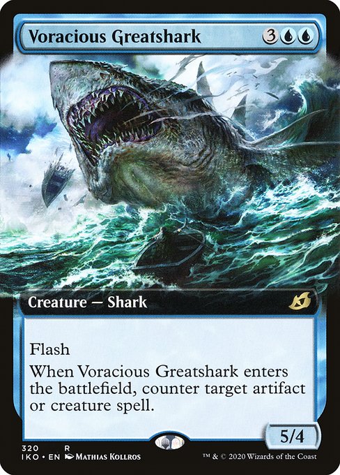 Ikoria: Lair of Behemoths - 320 - Voracious Greatshark - Rare - U - Foil