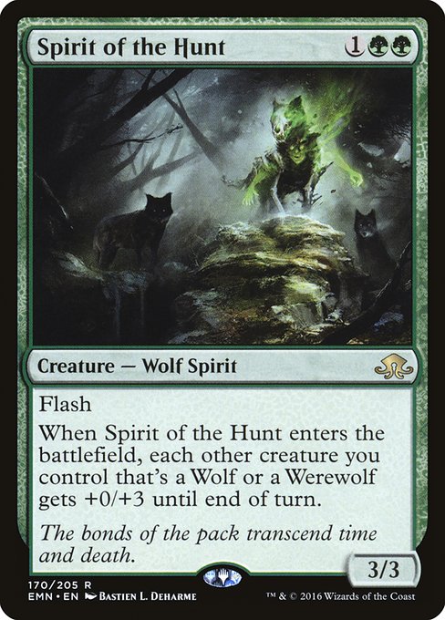 Eldritch Moon - 170 - Spirit of the Hunt - Rare - G - Non-foil