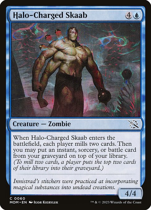 March of the Machine - 60 - Halo-Charged Skaab - Common - U - Foil