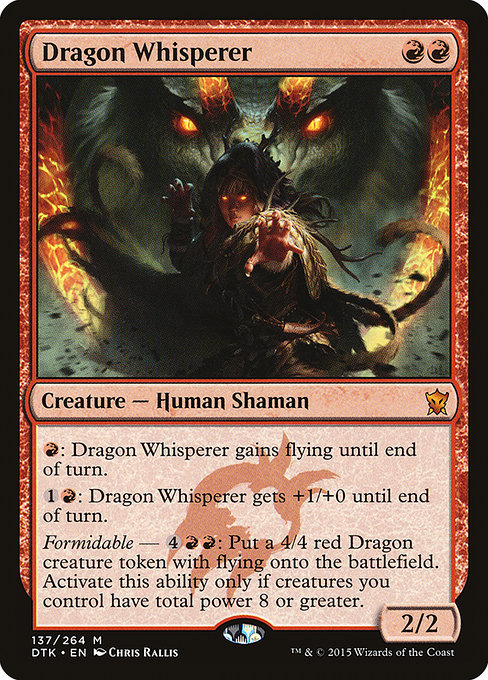 Dragons of Tarkir - 137 - Dragon Whisperer - Mythic - R - Non-foil